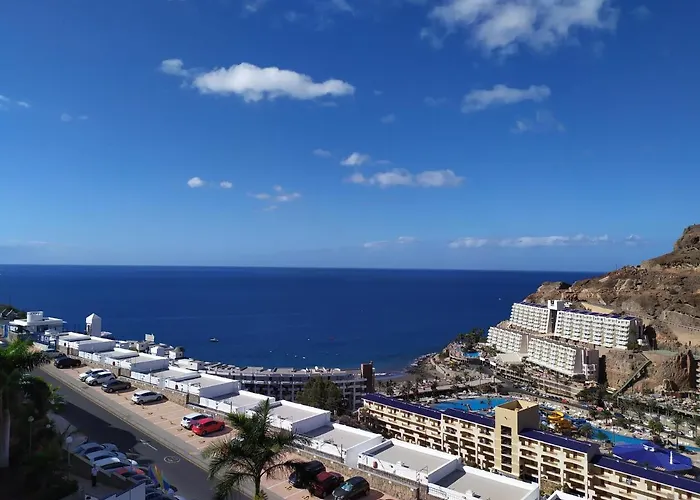 Ocean View Apartment In Taurito, Mogan - Top Floor