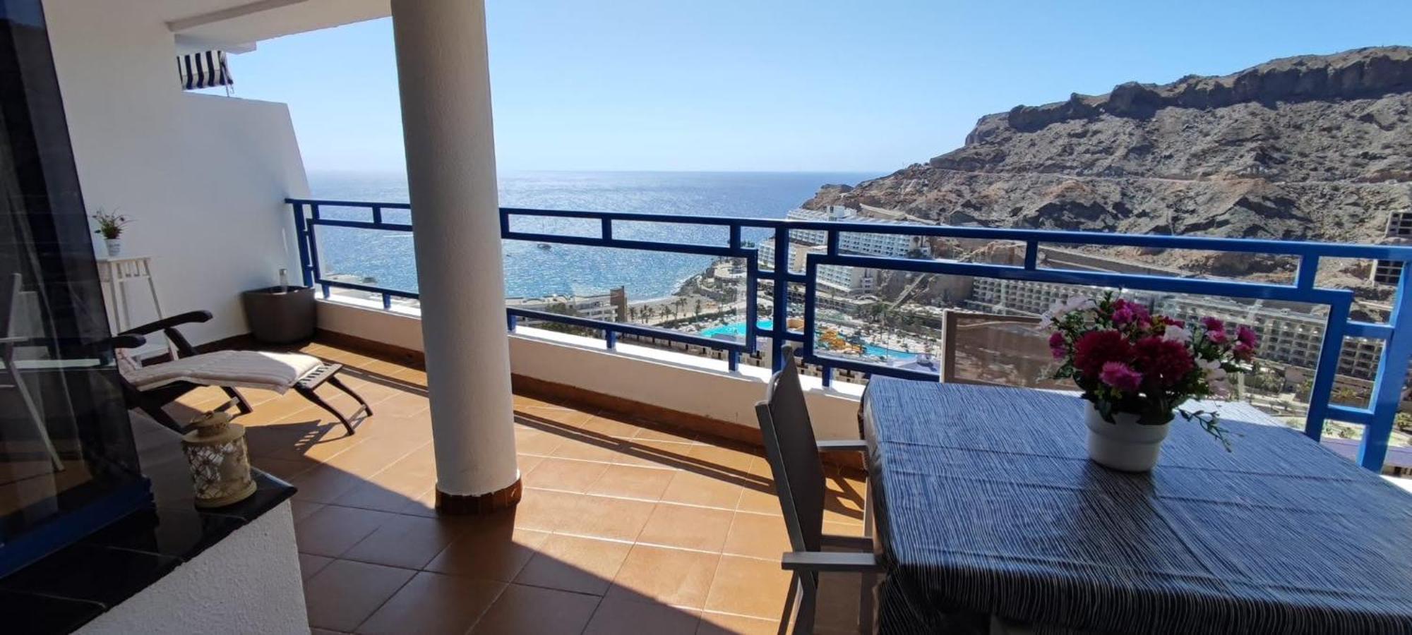Ocean View In Taurito, Mogan - Top Floor Apartment *